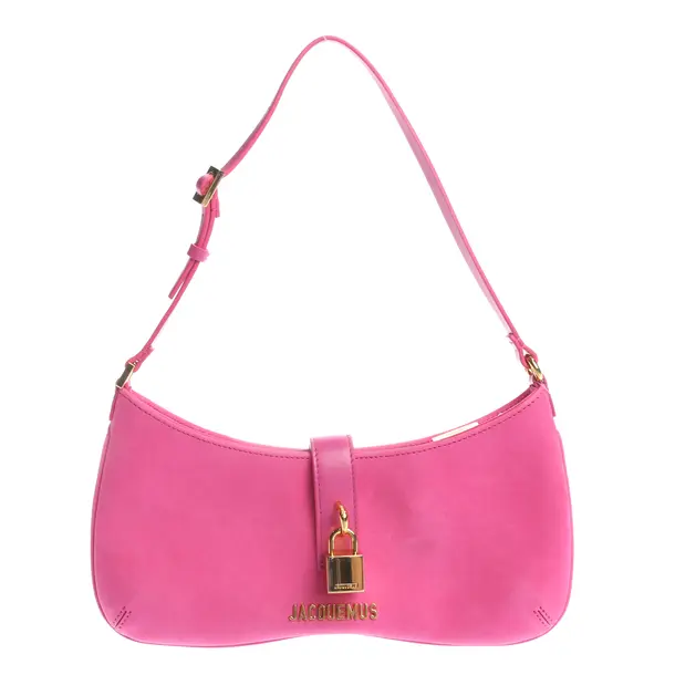 Shoulder Bag in Pink, Leather, Jacquemus