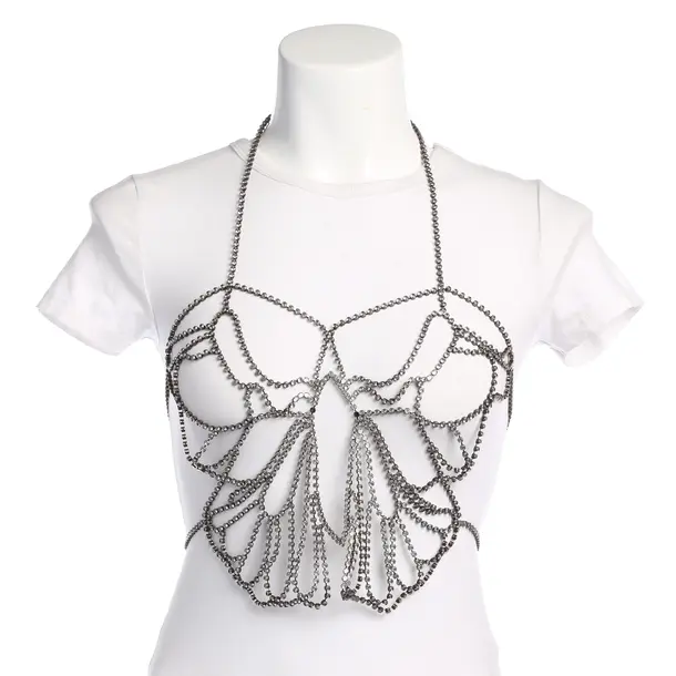 Bodykette, in Silber, Metall (metallisch, metallisiert), Blumarine