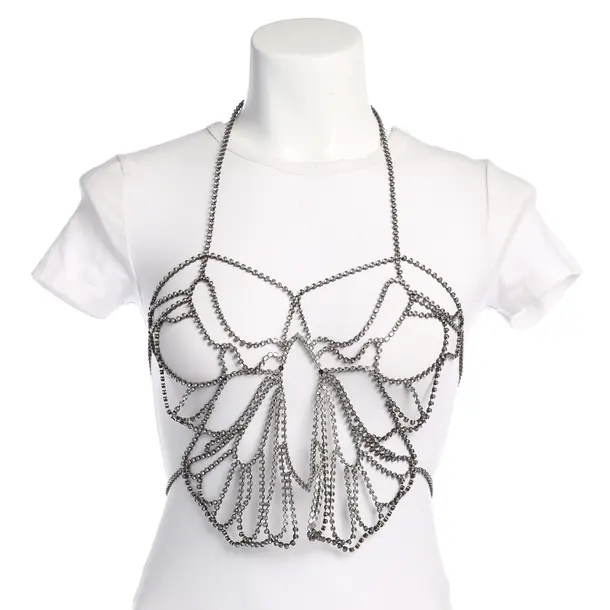 Bodykette, in Silber, Metall (metallisch, metallisiert), Blumarine