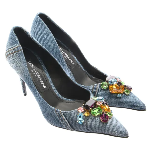 Pumps in Blau, , Dolce & Gabbana