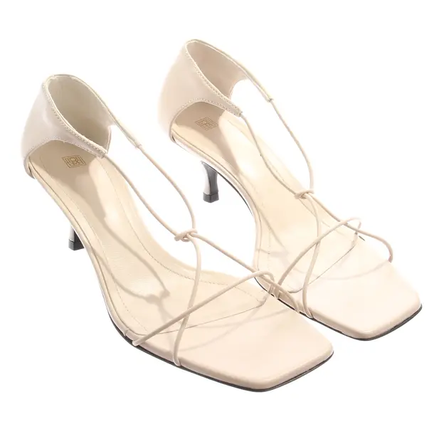 Heeled Sandals in White, , Totême