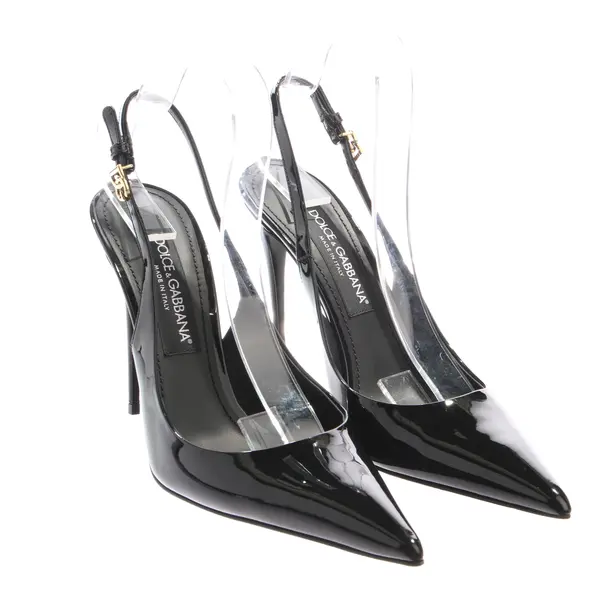 Slingbacks in Black, , Dolce & Gabbana