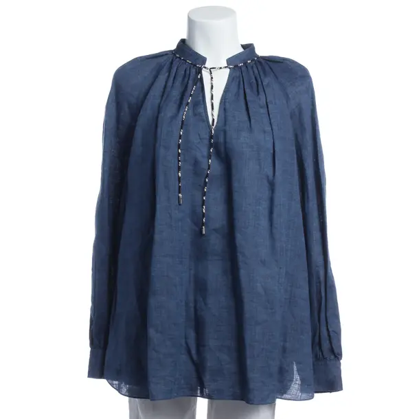 Blouse in Blue, Linen, Loro Piana