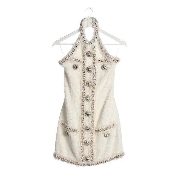 Cocktail Dress in White, Polyamide, Balmain