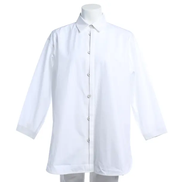 Bluse in Weiß, Baumwolle, Jil Sander