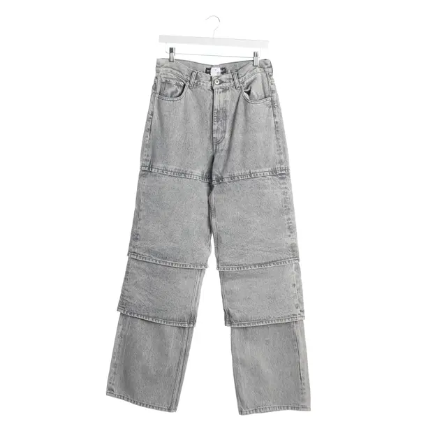 Jeans Straight Fit in Grau, Baumwolle, Y/Project