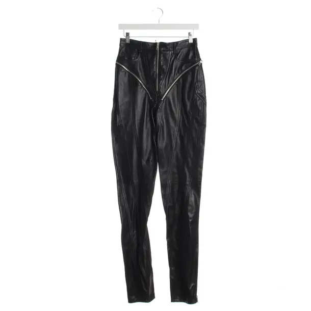 Hose in Schwarz, Leder, Mugler