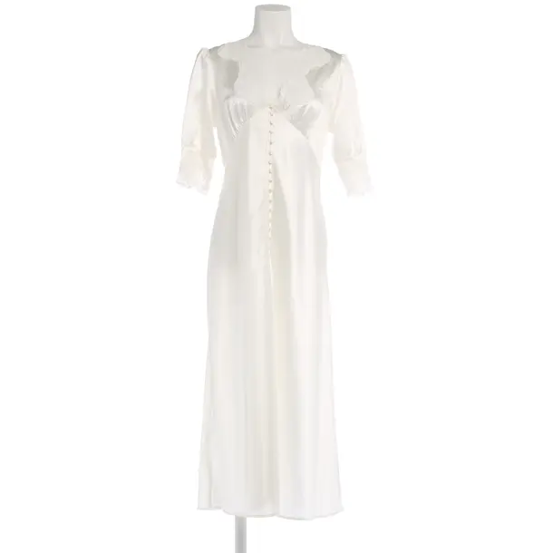 Cocktail Dress in White, Silk, Rixo
