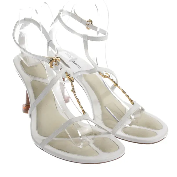 Heeled Sandals in White, , Jacquemus