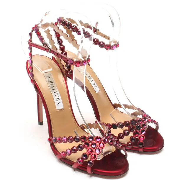Heeled Sandals in Red, , Aquazzura