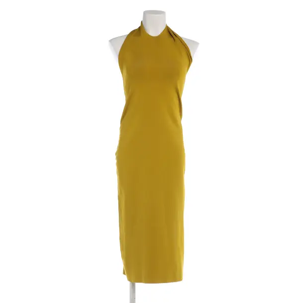 Cocktail Dress in Yellow, Viscose, Galvan London