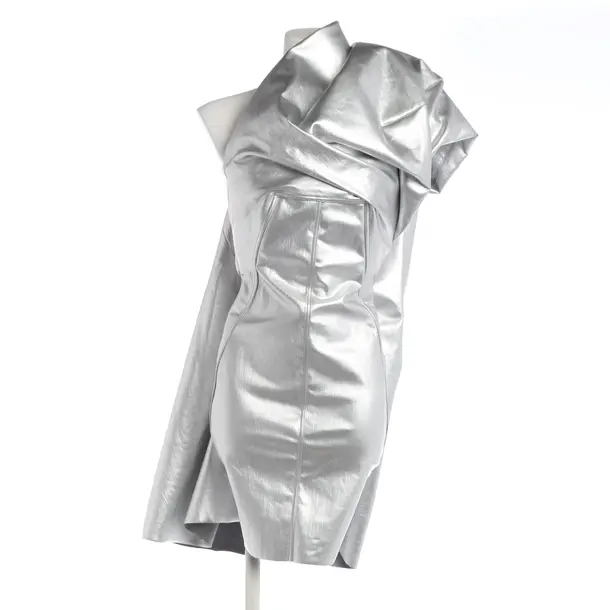 Cocktailkleid in Metallic, Baumwolle, Rick Owens
