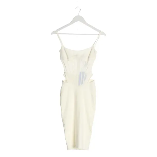 Cocktailkleid in Weiß, Viskose, Mugler
