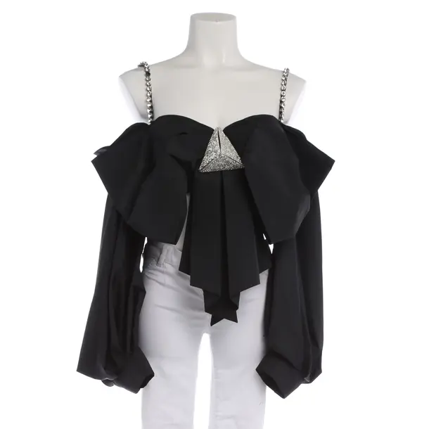 Bluse in Schwarz, Polyester, Area