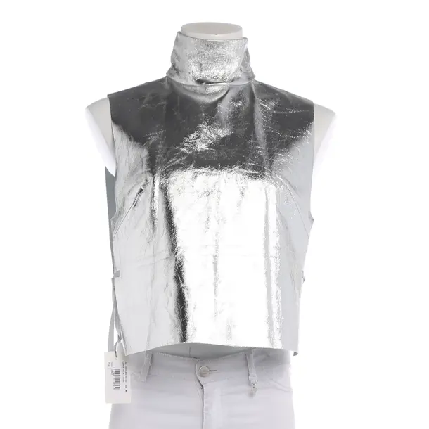 Top in Metallic, Leder, Dries van Noten