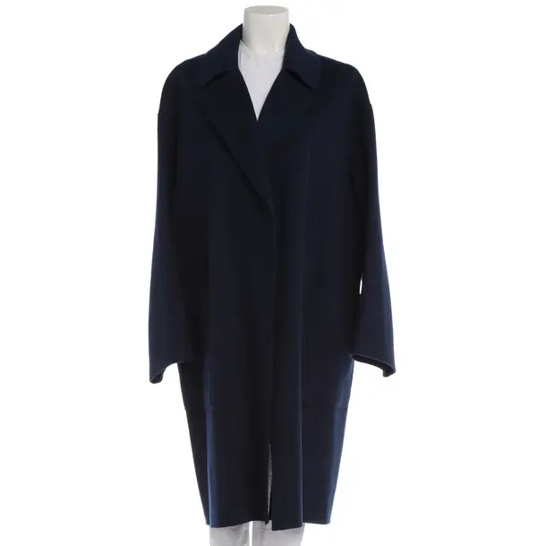 Übergangsmantel in Blau, Wolle, Max Mara