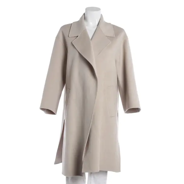 Mid-Season Coat, in Beige, Wool, Max Mara