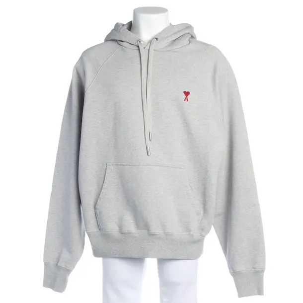 Hoodie in Gray, Cotton, Ami Paris