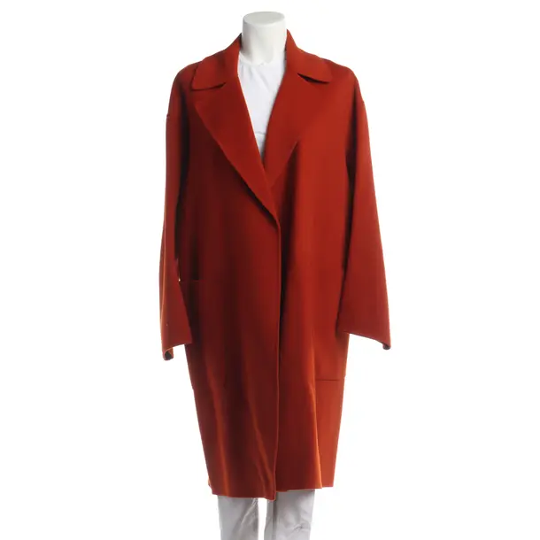 Übergangsmantel in Orange, Wolle, Max Mara