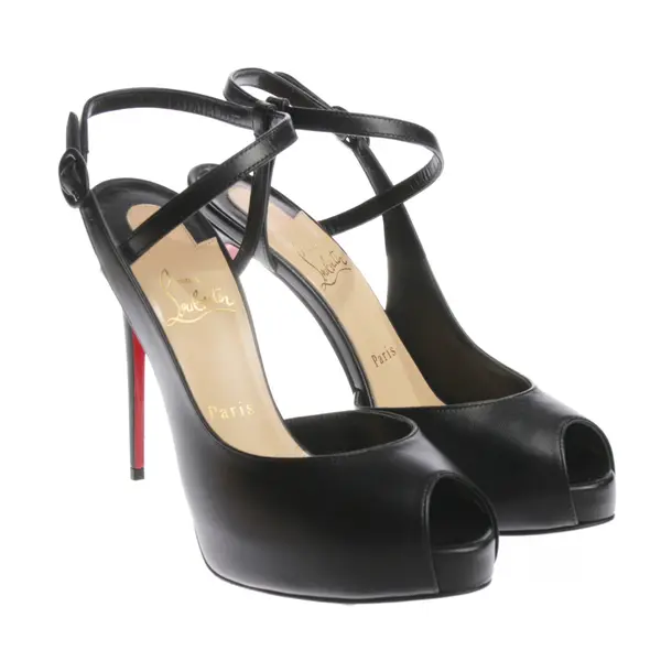 Heeled Sandals in Black, , Christian Louboutin
