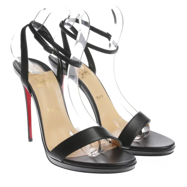 Heeled Sandals in Black, , Christian Louboutin