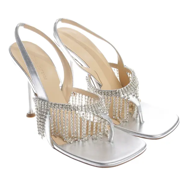 Heeled Sandals in Metallic, , Magda Butrym