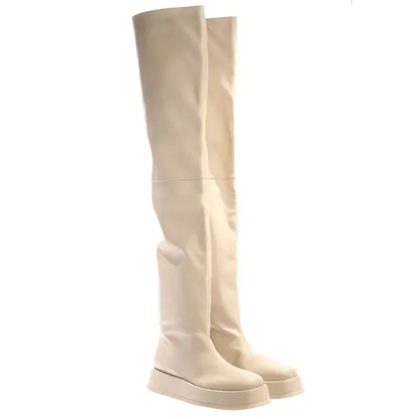 Overkneestiefel in Weiß, , Gia Borghini