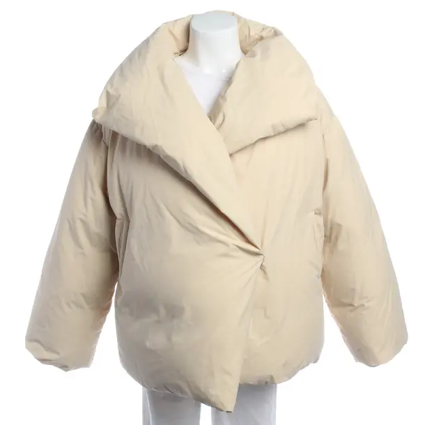 Winter Jacket in White, Cotton, Totême
