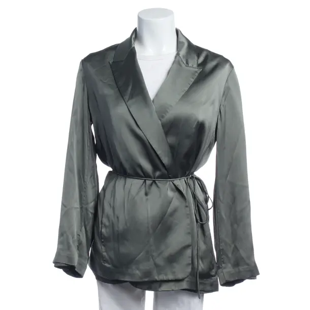 Blazer in Green, Viscose, Vince
