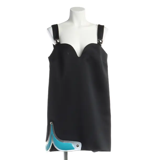 Cocktailkleid in Schwarz, Polyurethan, Christopher Kane