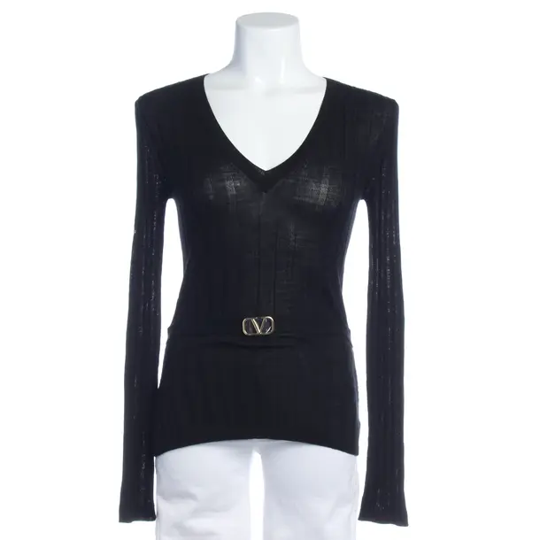 Wool Jumper in Black, Wool, Valentino