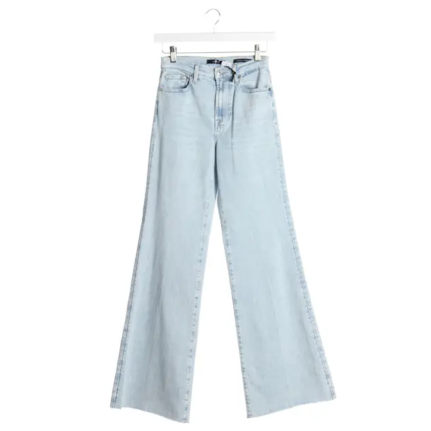 Straight Fit Jeans in Blue, Cotton, 7 for all mankind