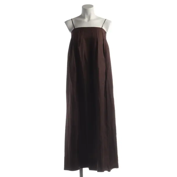Cocktail Dress in Brown, Silk, Asceno