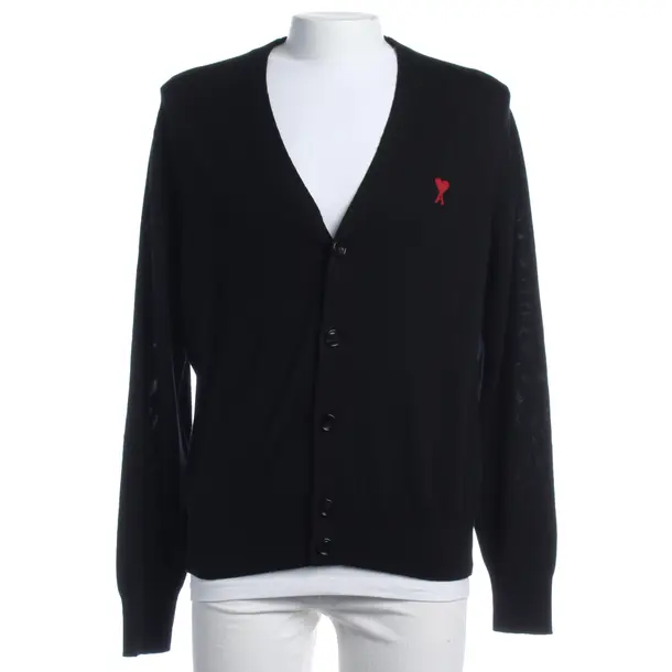Cardigan in Black, Wool, Ami Paris