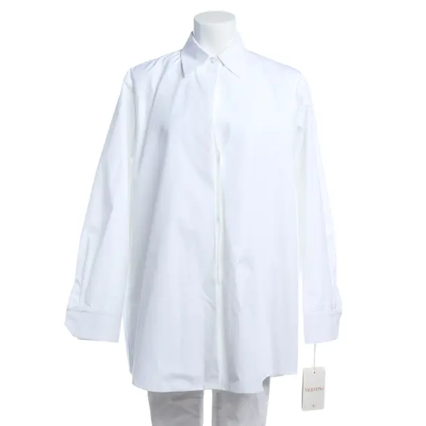 Blouse in White, Cotton, Valentino