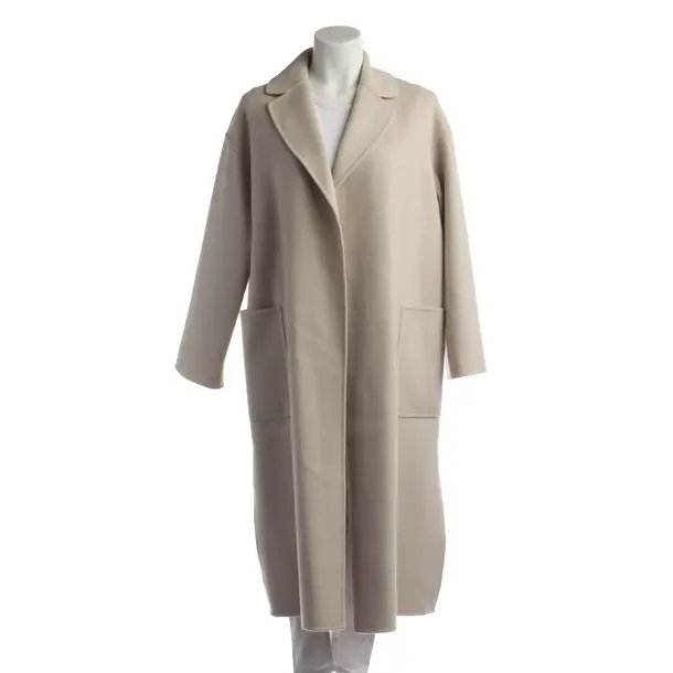 Mid-Season Coat in White, Wool, Max Mara