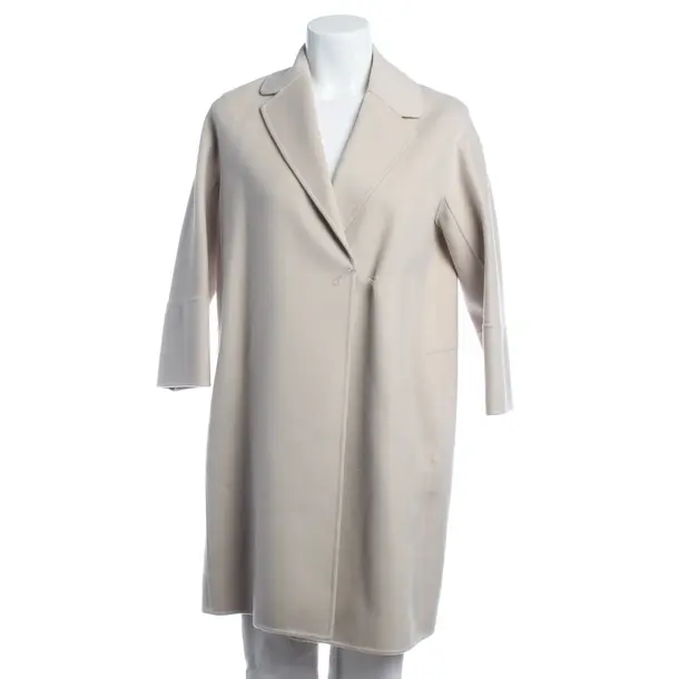 Mid-Season Coat in White, Wool, Max Mara