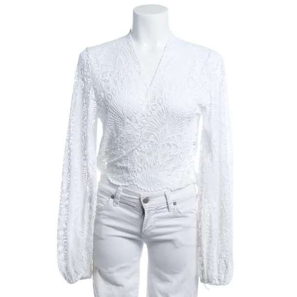 Bluse in Weiß, Polyimid, Alexandra Miro