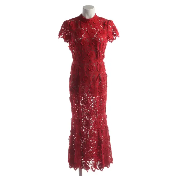 Cocktailkleid in Rot, Polyester, self-portrait