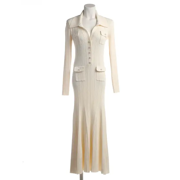 Cocktail Dress in White, Polyester, self-portrait