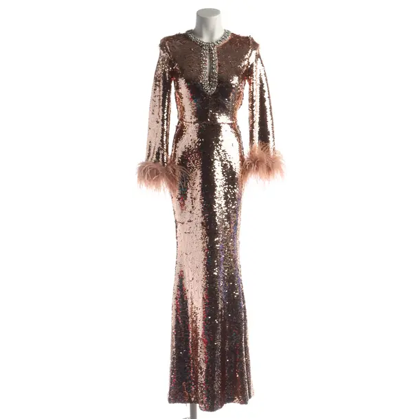 Cocktail Dress in Metallic, Polyester, self-portrait