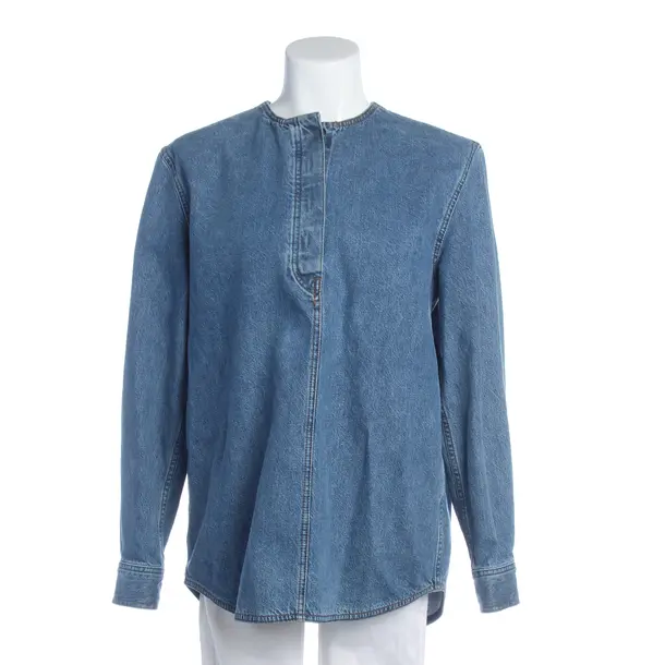 Blouse in Blue, Cotton, Totême