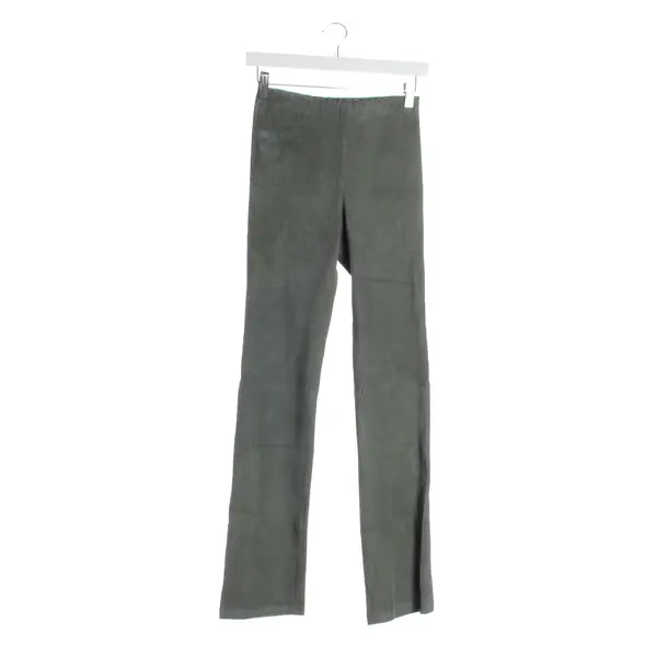 Hose in Grün, Leder, Stouls
