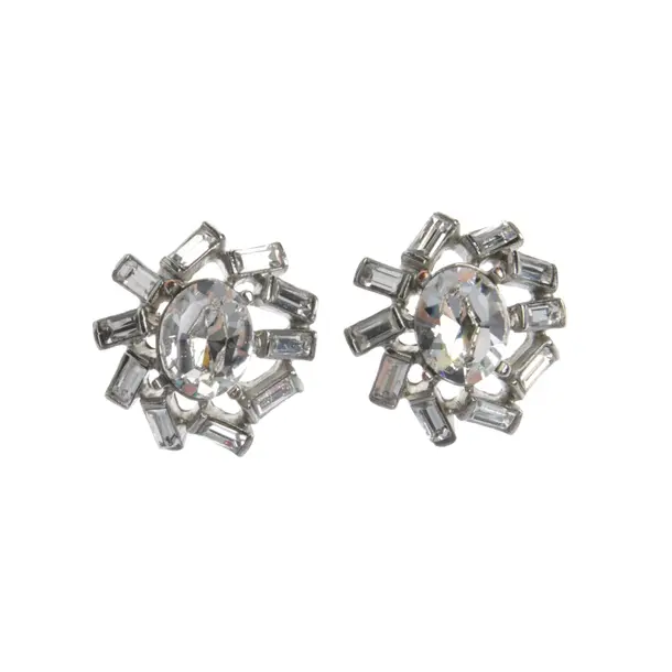 Earrings in Metallic, Metal (metallic, metallized), Oscar de la Renta