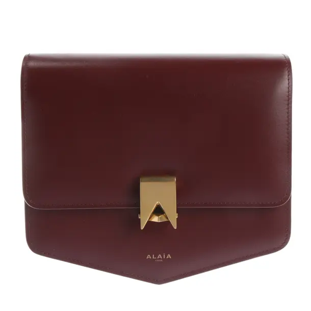 Shoulder Bag in Red, Leather, Alaia