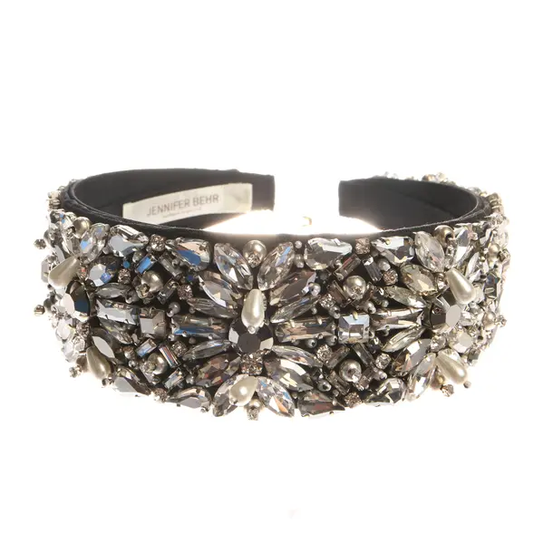 Headband in Metallic, Other fibres, Jennifer Behr