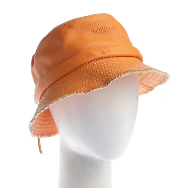 Hut in Orange, Leder, Jacquemus
