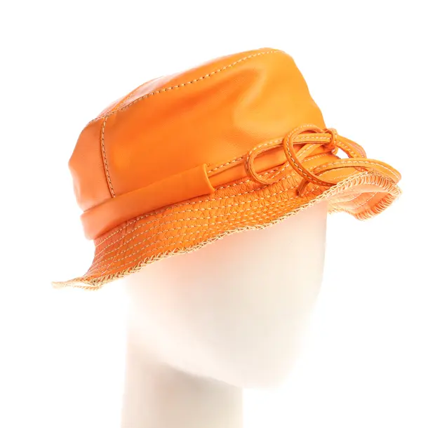 Hut in Orange, Leder, Jacquemus