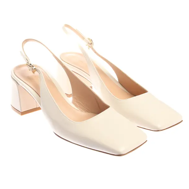Slingbacks in Weiß, , Gianvito Rossi