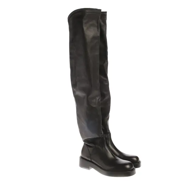 Over-The-Knee Boots in Black, , Ann Demeulemeester